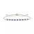 Sapphire (1/2 ct. t.w.) & Diamond (1/20 ct. t.w.) Bolo Bracelet in 14k Gold (Also Available in Ruby & Emerald)