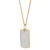 Unisex Lab Grown Diamond Pavé Dog Tag 22" Pendant Necklace (1 ct. t.w.) in 10k Gold