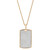Unisex Lab Grown Diamond Pavé Dog Tag 22" Pendant Necklace (1 ct. t.w.) in 10k Gold