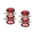 Garnet (4-3/8 ct. t.w.) & Diamond (1/10 ct. t.w.) Drop Earrings in 14k Gold