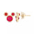 Children's Cubic Zirconia Birthstone Mickey Mouse Stud Earrings in 14k Gold