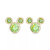 Children's Cubic Zirconia Birthstone Mickey Mouse Stud Earrings in 14k Gold