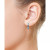 EFFY® Blue Topaz (1-7/8 ct. t.w.) & Blue Enamel Small Hoop Earrings in Sterling Silver, 0.95" (Also available in 	Black Spinel, Citrine and Amethyst)