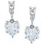 Cubic Zirconia Heart Drop Earrings, Created for Macy's