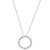 Diamond Circle 18" Pendant Necklace (3/8 ct. t.w.) in 14k White Gold
