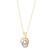 Tricolor Love Knot 18" Pendant Necklace in 10k Yellow, White & Rose Gold