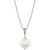 Cultured Freshwater Pearl (9mm) & Diamond Accent 18" Pendant Necklace in Sterling Silver