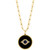 EFFY® Onyx, Sapphire (1/20 ct. t.w.) & Diamond (1/10 ct. t.w.) Evil Eye 18" Pendant Necklace in 14k Gold