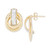 Glitter Love Knot Stud Earrings in 10k Gold