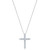 Diamond Cross 18" Pendant Necklace (3 ct. t.w.) in 14k White Gold