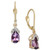 Amethyst (1-5/8 ct. t.w.) & Diamond Drop Earrings in 14k Rose Gold