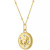 Diamond Accent Chinese Zodiac Disc 18" Pendant Necklace in 14k Gold-Plated Sterling Silver