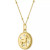 Diamond Accent Chinese Zodiac Disc 18" Pendant Necklace in 14k Gold-Plated Sterling Silver