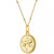 Diamond Accent Chinese Zodiac Disc 18" Pendant Necklace in 14k Gold-Plated Sterling Silver