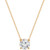 Certified Lab Grown Diamond Solitaire 18" Pendant Necklace (3 ct. t.w.) in 14k Gold