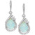 Lab-Created Opal (1-1/2 ct. t.w.) and White Sapphire (1/2 ct. t.w.) Drop Earrings in Sterling Silver