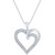 Diamond Heart 18" Pendant Necklace (1/10 ct. t.w.) in Sterling Silver