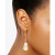 Cultured Freshwater Baroque Pearl (13-15mm) Paperclip Link Drop Earrings