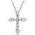Diamond Cross Adjustable Pendant Necklace (1-1/2 ct. t.w.) in 14k White Gold