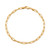 Paperclip Link Chain Bracelet in 10k Gold