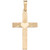 Heart on Cross Pendant in 14k Yellow Gold