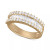 Diamond Baguette Cluster Band (1 ct. t.w.) in 14k White, Yellow or Rose Gold