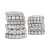Diamond Baguette Cluster Band (1 ct. t.w.) in 14k White, Yellow or Rose Gold