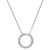 Diamond Circle 18" Pendant Necklace (1/4 ct. t.w.) in Platinum, 18" + 2" extender, Created for Macy's