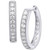 Lab-Created Diamond Small Hoop Earrings (1/2 ct. t.w.) in Sterling Silver