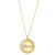 EFFY® Diamond Mom Disc Pendant Necklace (1/8 ct. t.w.) in 14k Gold, 16-3/4" + 1-1/4" extender