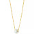 Cultured Freshwater Pearl (8mm) Solitaire 18" Pendant Necklace in 14k Gold-Plated Sterling Silver