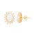 Opal (1-3/8 ct. t.w.) and White Topaz (9/10 ct. t.w.) Stud Earrings in 18k Gold-Plated Sterling Silver