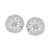Diamond Flower Stud Earrings (1/10 ct. t.w.) in Sterling Silver