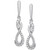 Diamond Infinity Drop Earrings (1/5 ct. t.w.) in Sterling Silver