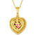 Raspberry Rhodolite (1-1/3 ct. t.w.) & Diamond (5/8 ct. t.w.) Heart Pendant Necklace in 14k Gold, 18" + 2" extender