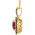 Raspberry Rhodolite (1-1/3 ct. t.w.) & Diamond (5/8 ct. t.w.) Heart Pendant Necklace in 14k Gold, 18" + 2" extender