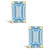Aquamarine (1 ct. t.w.) Stud Earrings in 14K Yellow Gold or 14K White Gold