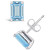 Aquamarine (1 ct. t.w.) Stud Earrings in 14K Yellow Gold or 14K White Gold