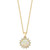 EFFY® Ethiopian Opal (1-1/6 ct. t.w.) & Diamond (1/6 ct. t.w.) Halo 18" Pendant Necklace in 14k Gold