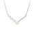 Cultured Freshwater Pearl (4 - 7-1/2mm) & Lab-Created White Sapphire (1/3 ct. t.w.) 18" Statement Necklace in Sterling Silver
