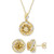 2-Pc. Set Citrine (5-1/2 ct. t.w.), White Topaz (3/8 ct. t.w.) & Diamond Accent Pendant Necklace & Matching Stud Earrings in Yellow-Plated Sterling Silver