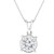 Diamond Solitaire 18" Pendant Necklace (5/8 ct. t.w.) in 14k White Gold