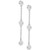 Diamond Bezel Chain Drop Earrings (1/2 ct. t.w.) in 14k White Gold