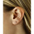 Flat Ball Stud Earrings Set in 14k Rose Gold (5mm)