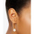 Cultured Freshwater Pearl (10mm) Textured Medium Hoop Earrings in 14k Gold-Plated Sterling Silver, 1.5"