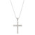 Diamond Cross Pendant Necklace in 14k White Gold (1/2 ct. t.w.)