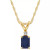 Sapphire (3/4 ct. t.w.) & Diamond Accent 18" Pendant Necklace in 14k Gold (Also in Ruby)