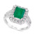 Brasilica by EFFY® Emerald (2-1/5 ct. t.w.) & Diamond (1/2 ct. t.w.) Ring in 14k White Gold & 14k Yellow Gold