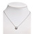 Cubic Zirconia Halo Pendant Necklace in Sterling Silver, Created for Macy's