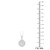 Diamond Multi-Cut Hexagon 18" Pendant Necklace (1/3 ct. t.w.) in 10k White Gold